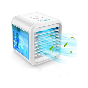 Air cooler fan with LED light